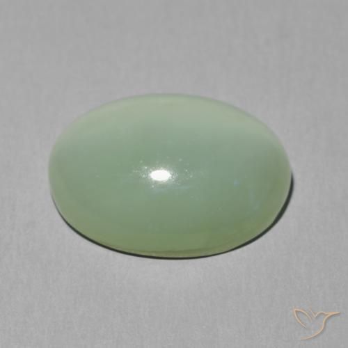 Occhio di gatto actinolite Giallo chiaro Verde naturale da 6.08 ct, Taglio ovale, Traslucido