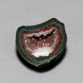 Geodi di agata naturale multicolore da 6,91 ct, forma fantasia, opaco