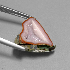 Geodi di agata naturale multicolore da 7,69 ct, forma fantasia, opaco