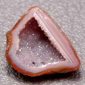 Geodi di agata naturale multicolore da 5,00 ct, forma fantasia, opaco
