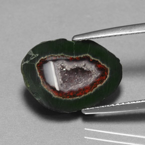 Geodi di agata naturale multicolore da 8,76 ct, forma fantasia, opaco