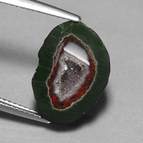 Geodi di agata naturale multicolore da 8,76 ct, forma fantasia, opaco