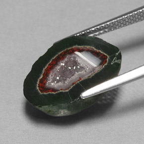 Geodi di agata naturale multicolore da 8,76 ct, forma fantasia, opaco