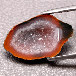 Geodi di agata naturale multicolore da 5,58 ct, forma fantasia, opaco