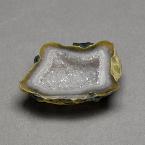 Geodi di agata naturale multicolore da 6,18 ct, forma fantasia, opaco