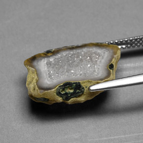 Geodi di agata naturale multicolore da 6,18 ct, forma fantasia, opaco