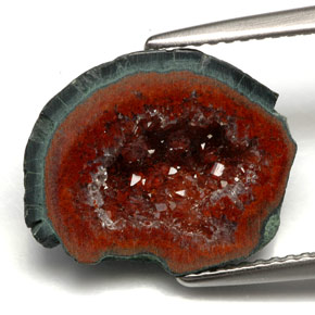 Geodi di agata naturale multicolore da 5,67 ct, forma fantasia, opaco