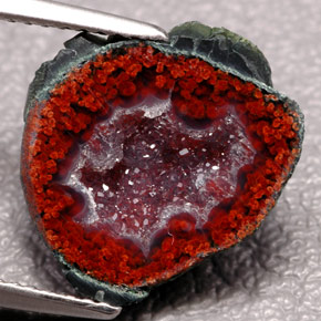 Geodi di agata naturale multicolore da 6,84 ct, forma fantasia, opaco