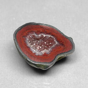 Geodi di agata naturale multicolore da 9,86 ct, forma fantasia, opaco