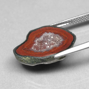Geodi di agata naturale multicolore da 9,86 ct, forma fantasia, opaco