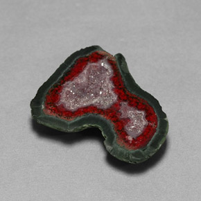 Geodi di agata naturale multicolore da 10,51 ct, forma fantasia, opaco