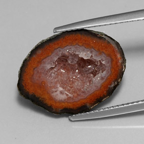 Geodi di agata naturale multicolore da 9,01 ct, forma fantasia, opaco