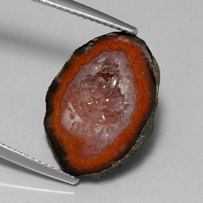 Geodi di agata naturale multicolore da 9,01 ct, forma fantasia, opaco