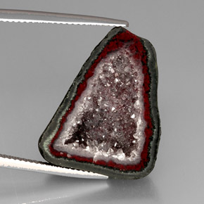 Il geode di agata Multicolore naturale da 16.82 ct, Forma fantasia, Opaco