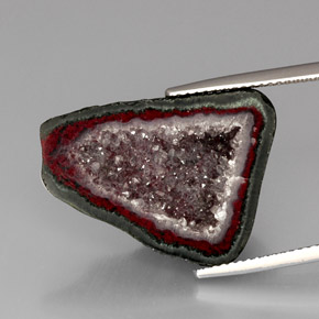 Il geode di agata Multicolore naturale da 16.82 ct, Forma fantasia, Opaco