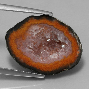 Geodi di agata naturale multicolore da 9,01 ct, forma fantasia, opaco