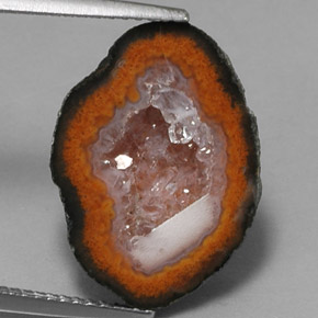 Geodi di agata naturale multicolore da 8,23 ct, forma fantasia, opaco