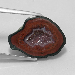 Geodi di agata naturale multicolore da 7,69 ct, forma fantasia, opaco