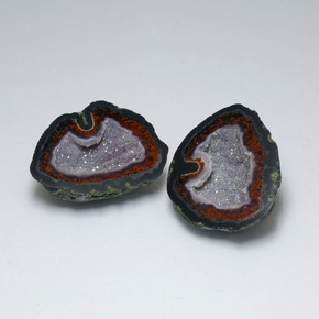 Gemme di Il geode di agata Multicolore naturale da 53.65 ct, Forma fantasia, Opaco