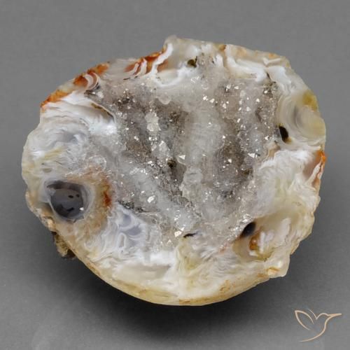 44.83ct Naturale Multicolore Il geode di agata, Taglio a fantasia, Opaco