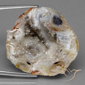 Il geode di agata Multicolore naturale da 44.83 ct, Taglio a fantasia, Opaco