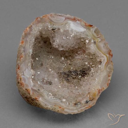 35.43ct Naturale Multicolore Il geode di agata, Taglio a fantasia, Opaco