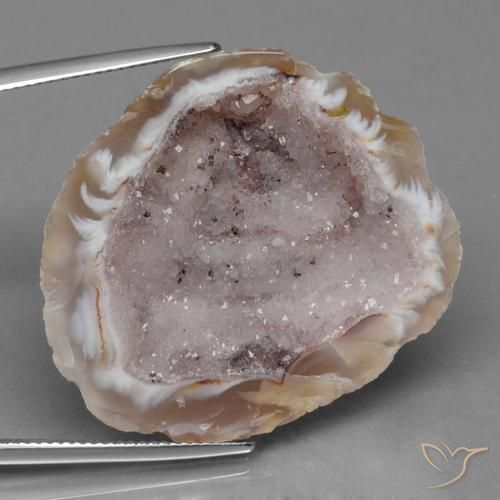 Il geode di agata Multicolore naturale da 53.84 ct, Taglio a fantasia, Opaco