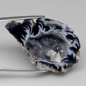 Il geode di agata Multicolore naturale da 61.00 ct, Forma fantasia, Opaco