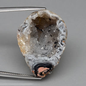 Geodi di agata naturale multicolore da 42,66 ct, forma fantasia, opaco