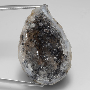 Il geode di agata Multicolore naturale da 38.56 ct, Forma fantasia, Opaco