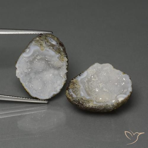 29.06ctw Naturale Multicolore Il geode di agata, Taglio a fantasia, Opaco