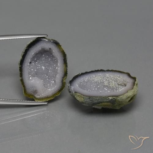 Gemme di Il geode di agata Multicolore naturale da 39.64 ct, Forma fantasia, Opaco