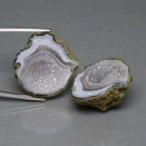 Geodi di agata naturale multicolore da 62,03 ct, forma fantasia, opaco