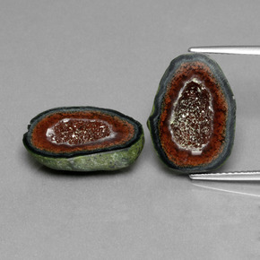 Geodi di agata naturale multicolore da  ct, forma fantasia, opaco