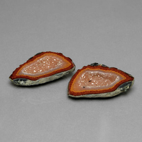 Gemme di Il geode di agata Multicolore naturale da 27.63 ct, Forma fantasia, Opaco