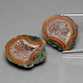 Gemme di Il geode di agata Multicolore naturale da 40.93 ct, Forma fantasia, Opaco