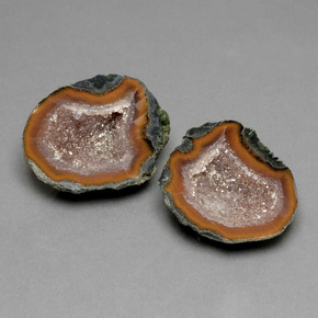 Gemme di Il geode di agata Multicolore naturale da 40.93 ct, Forma fantasia, Opaco