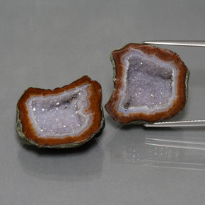 Gemme di geodi di agata multicolore naturale da 43,42 ct, forma fantasia, opaco