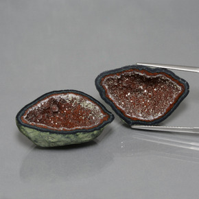 Geodi di agata naturale multicolore da 39,33 ct, forma fantasia, opaco