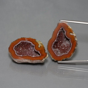 Gemme di Il geode di agata Multicolore naturale da 61.81 ct, Forma fantasia, Opaco