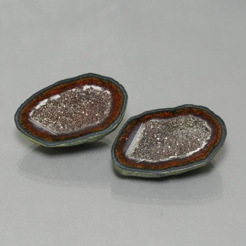 Geodi di agata naturale multicolore da 45,20 ct, forma fantasia, opaco