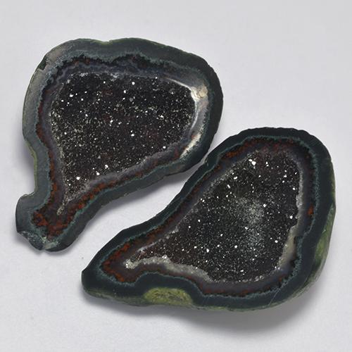 Gemme di Il geode di agata Multicolore naturale da 55.13 ct, Forma fantasia, Opaco