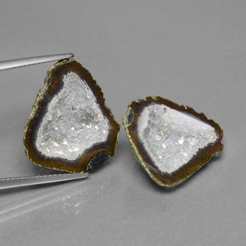 Geodi di agata naturale multicolore da 19,60 ct, forma fantasia, opaco