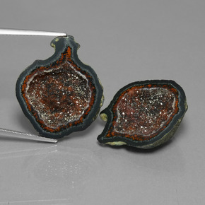 Gemme di Il geode di agata Multicolore naturale da  ct, Forma fantasia, Opaco