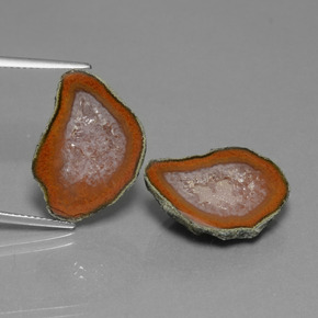 Gemme di Il geode di agata Multicolore naturale da 21.43 ct, Forma fantasia, Opaco