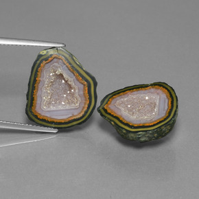 Geodi di agata naturale multicolore da  ct, forma fantasia, opaco