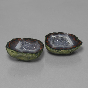 Geodi di agata naturale multicolore da 18,26 ct, forma fantasia, opaco