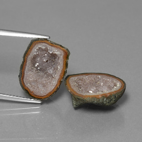 Gemme di Il geode di agata Multicolore naturale da 12.94 ct, Forma fantasia, Opaco