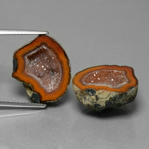 Geodi di agata naturale multicolore da 21,80 ct, forma fantasia, opaco