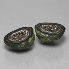 Gemme di Il geode di agata Multicolore naturale da 28.74 ct, Forma fantasia, Opaco